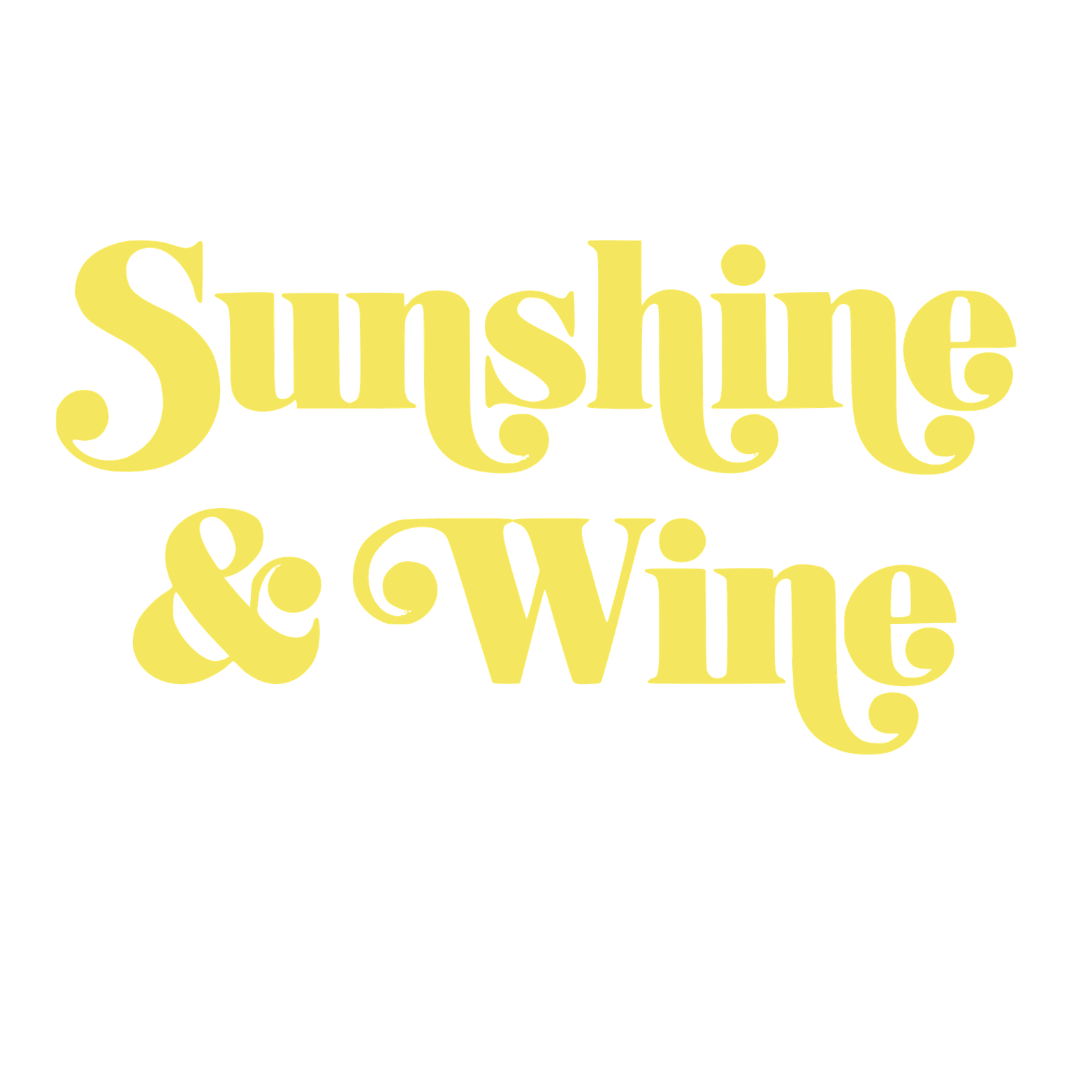 Sunshine & Wine Women's Racerback Tank - White design preview