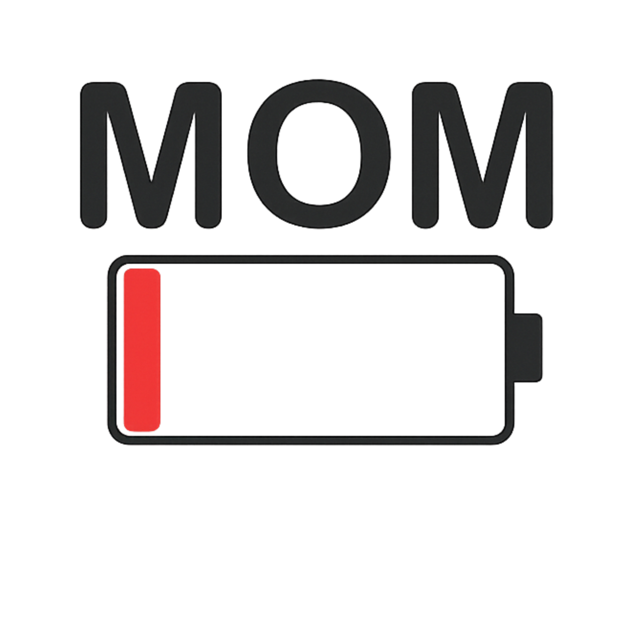 Mom Battery Low Women's Racerback Tank color variation 17