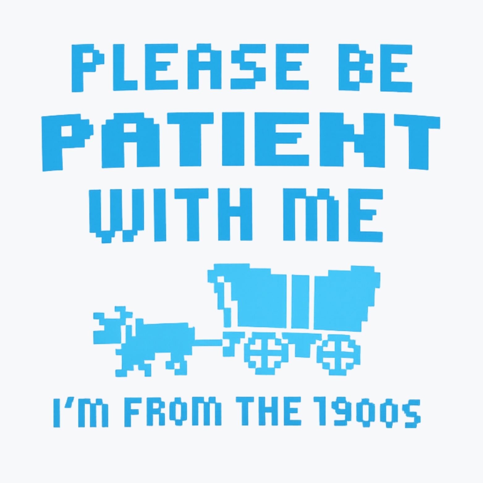 Please Be Patient I'm From The 1900s Women's Ultra-Premium Triblend T-Shirt - White design preview