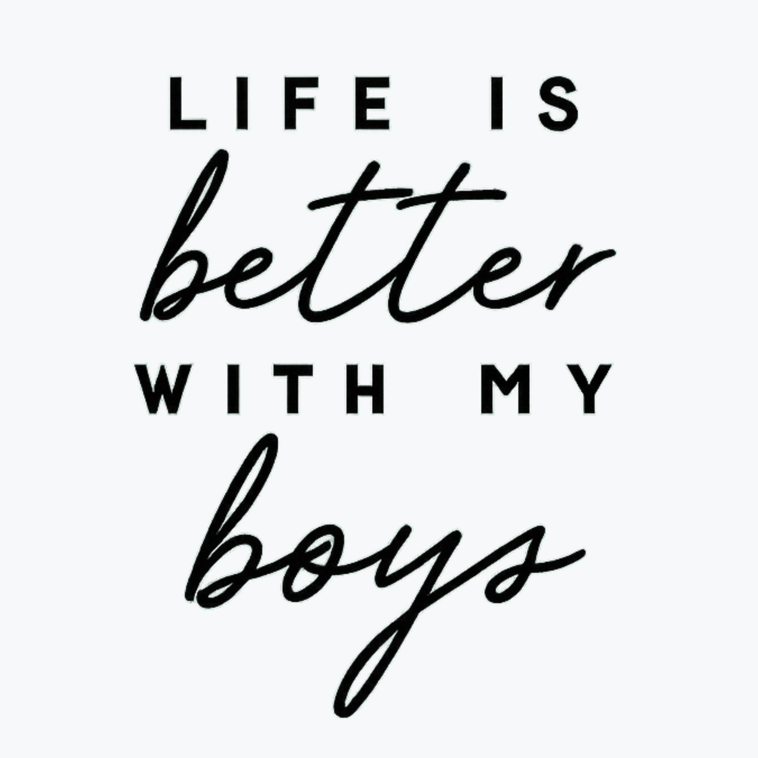 Life Is Better With My Boys Women's Ultra-Premium Triblend T-Shirt - White design preview