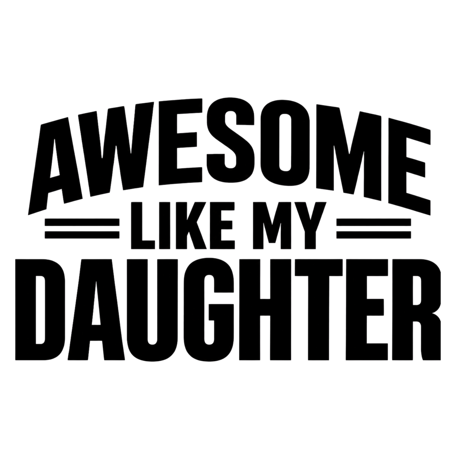 Awesome Like My Daughter Women's Racerback Tank - White design preview