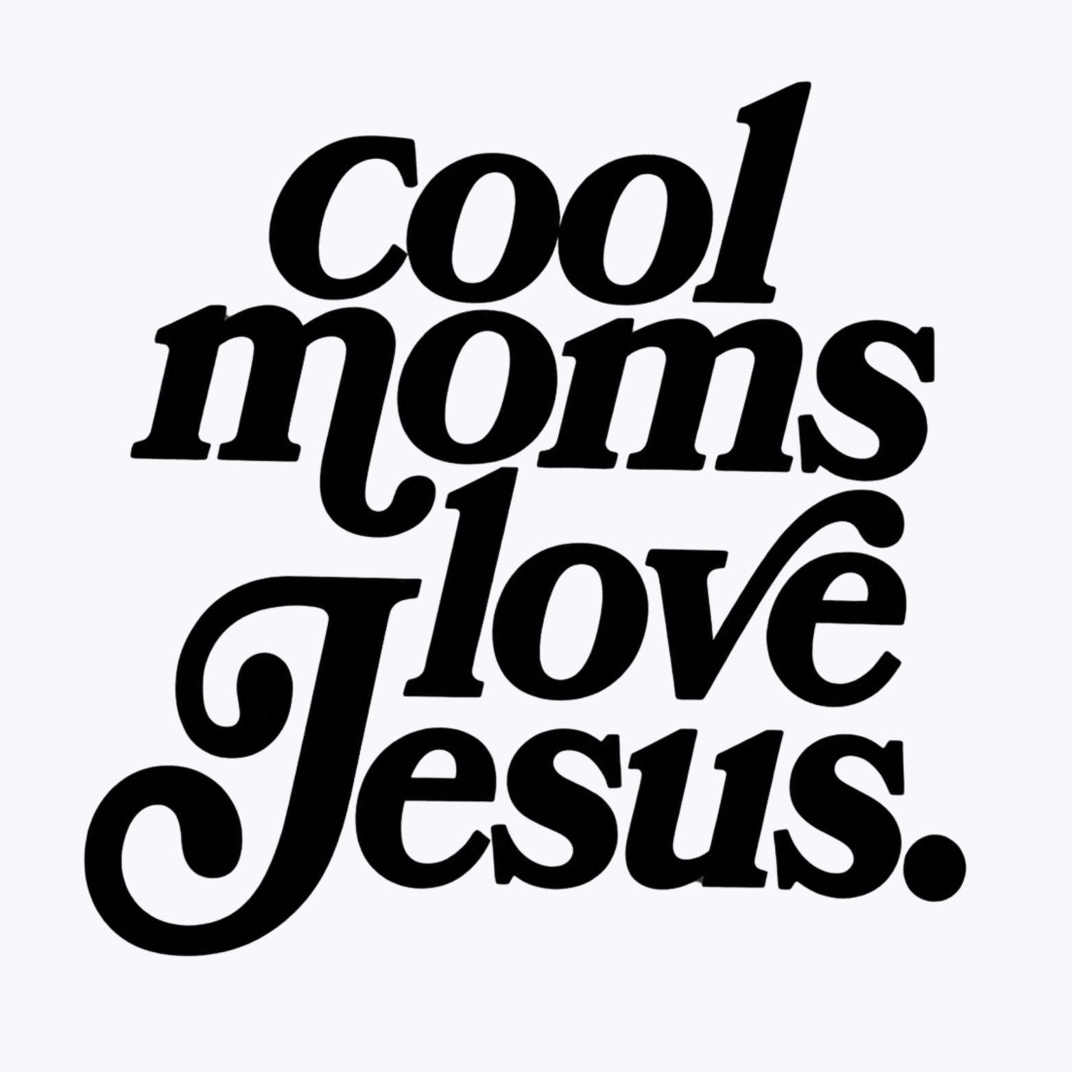 Cool Moms Love Jesus Women's Ultra-Premium Triblend T-Shirt - White design preview