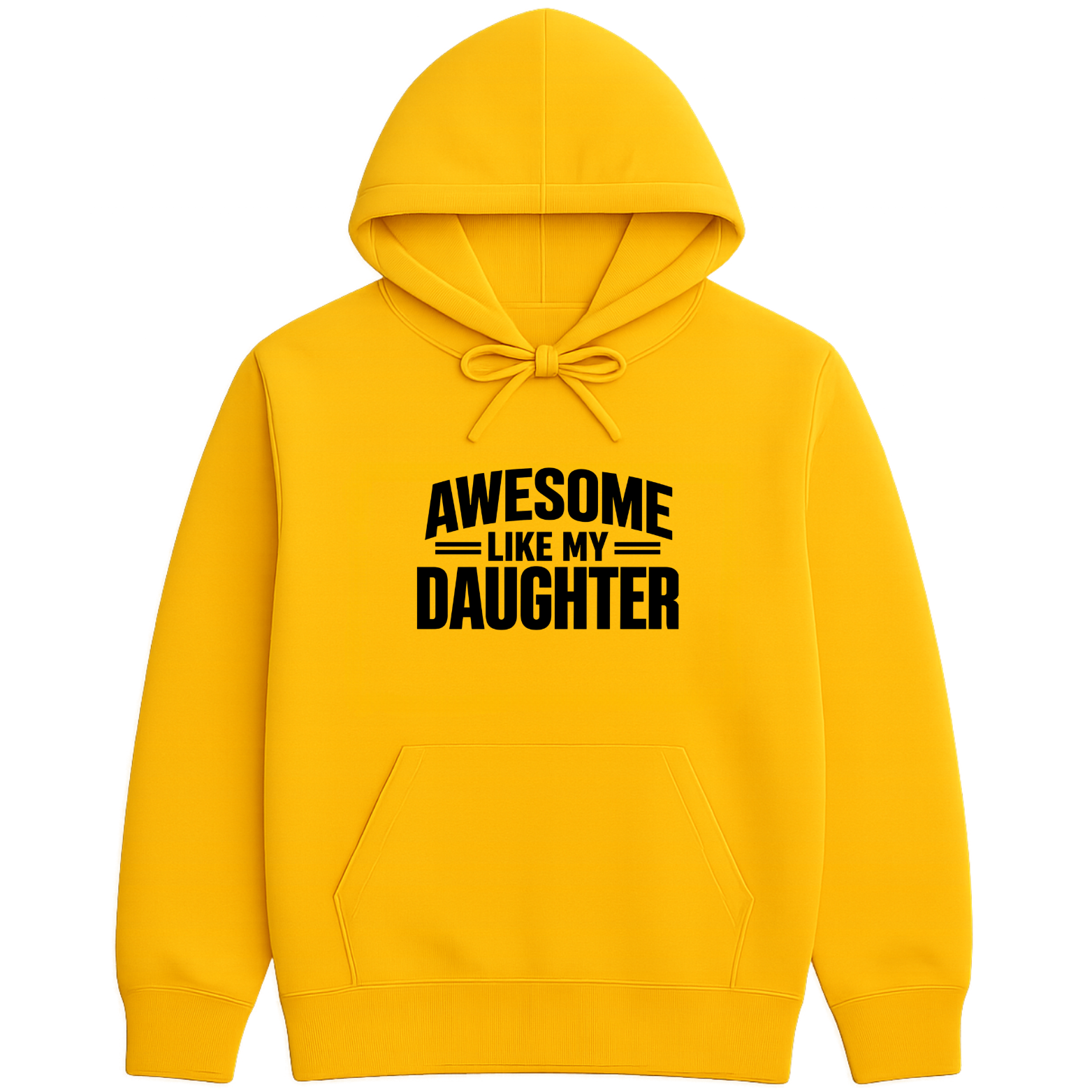 Awesome Like My Daughter Hoodie - Yellow mockup