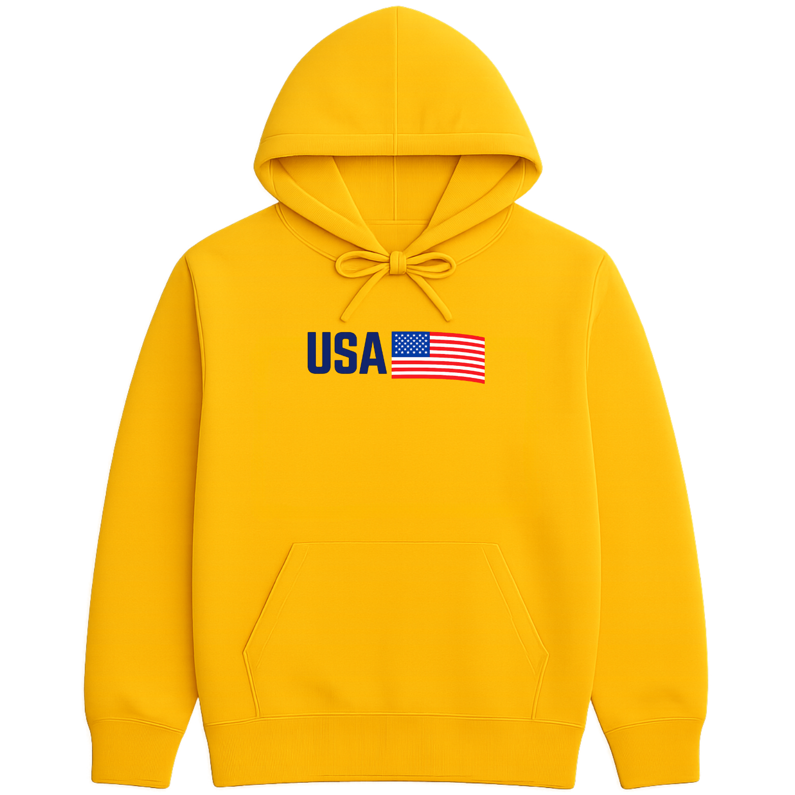 USA Hoodie - Yellow mockup