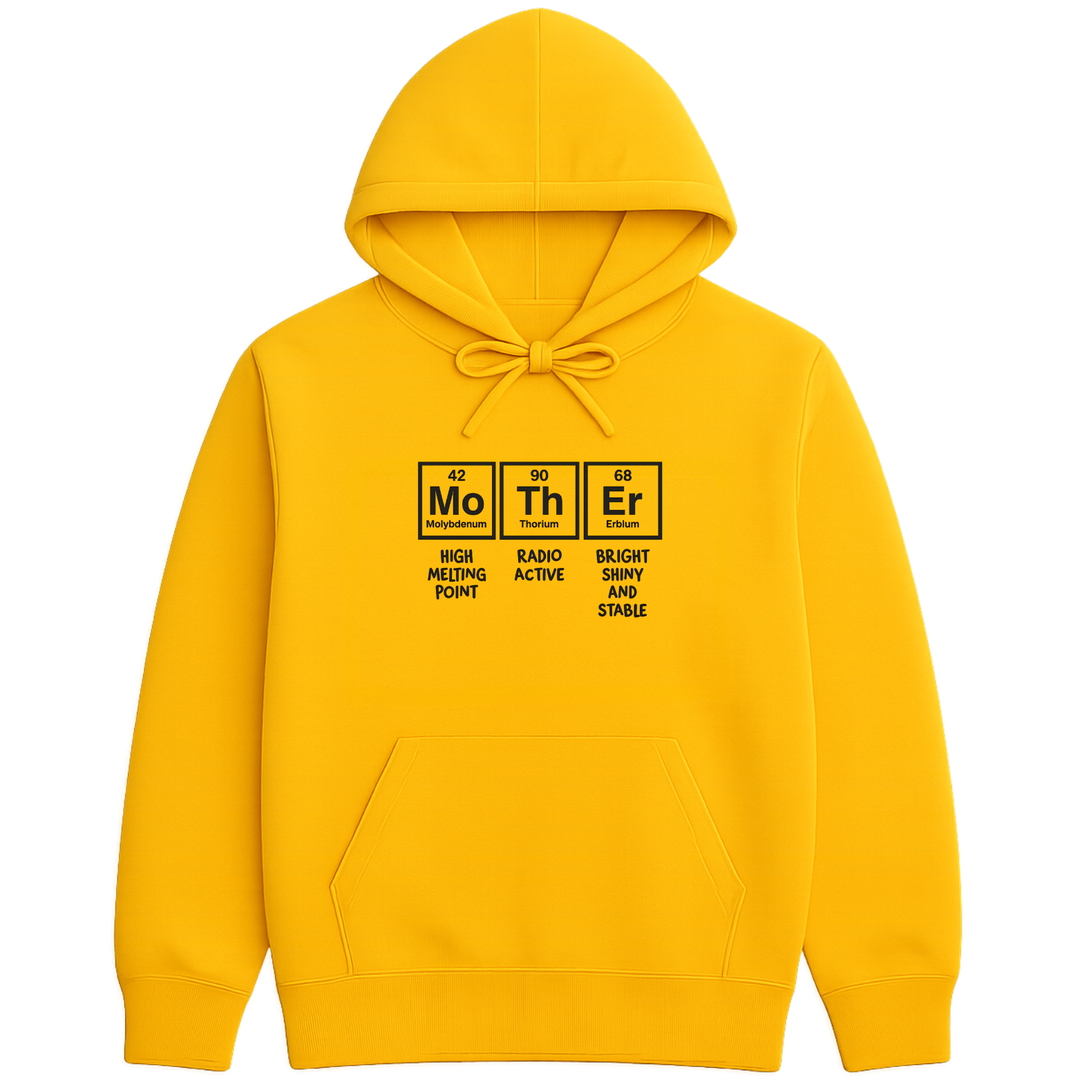 Mom Chemistry Hoodie - Yellow mockup