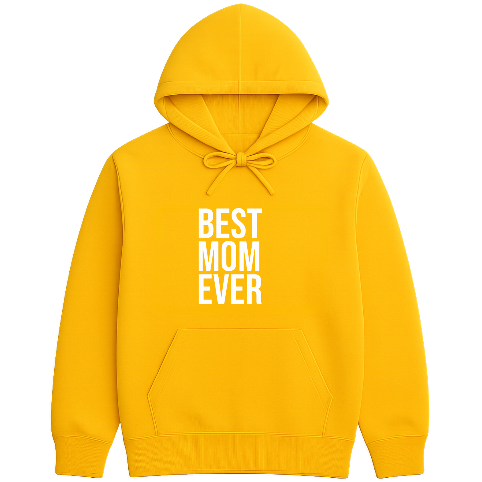 Best Mom Ever Hoodie - Yellow mockup