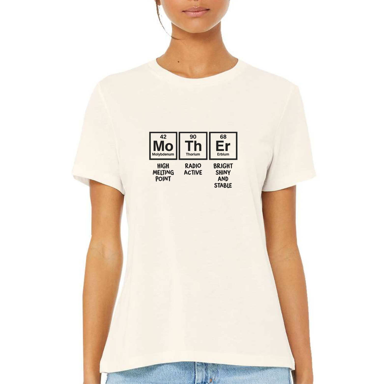 Mom Chemistry Women's Ultra-Premium Triblend T-Shirt - Natural front mockup