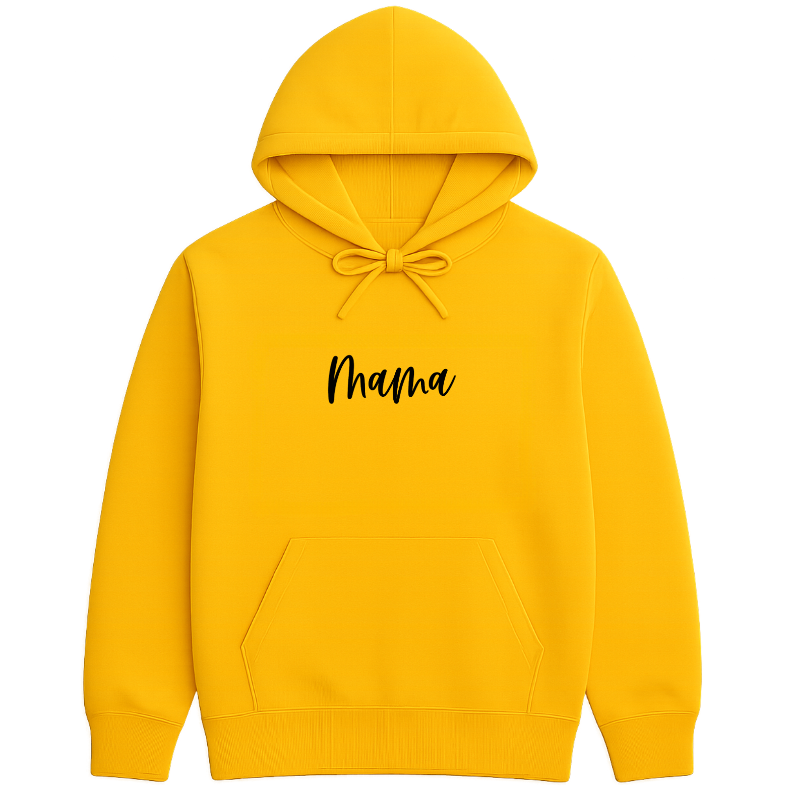 MAMA Hoodie - Yellow mockup
