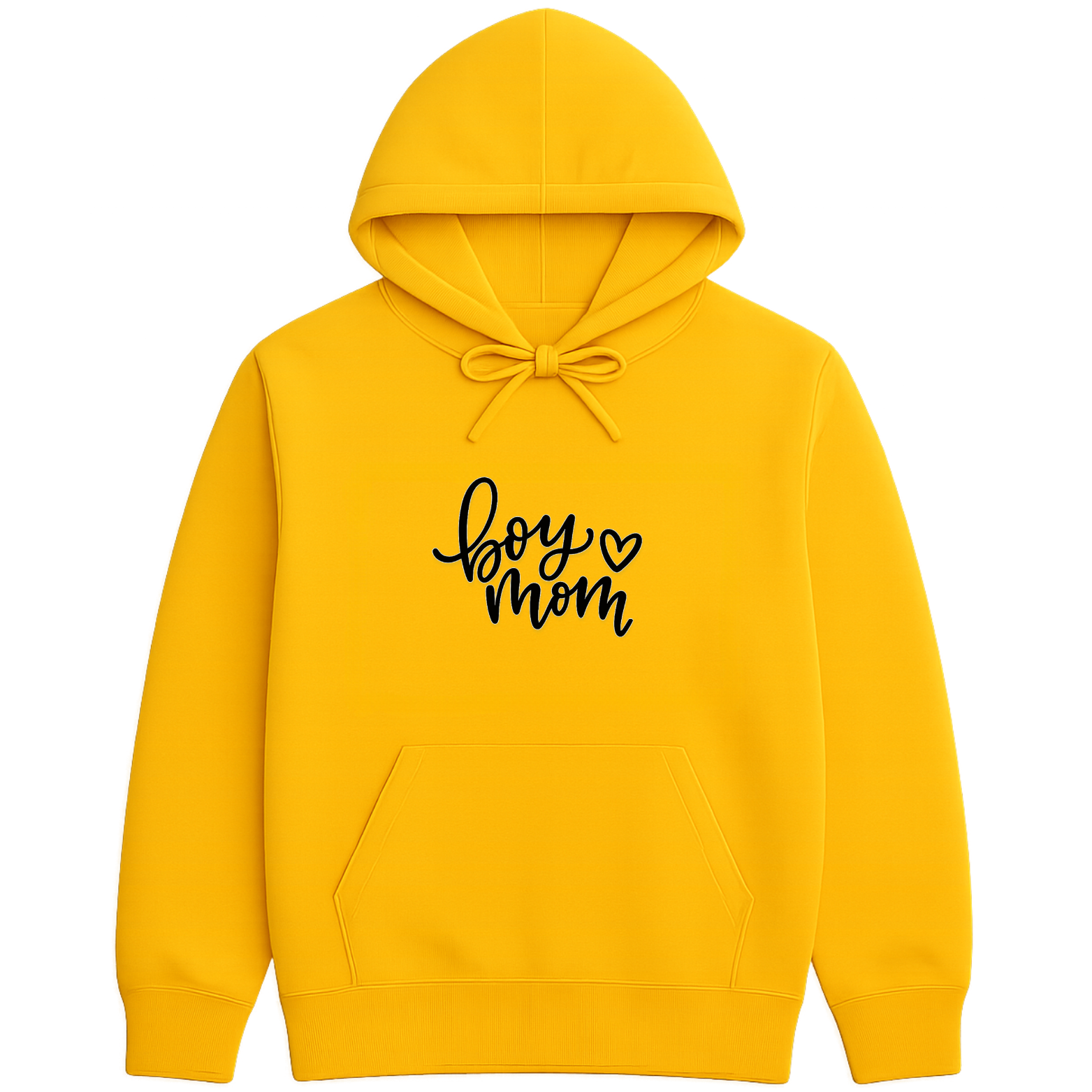 Boy Mom Hoodie - Yellow mockup