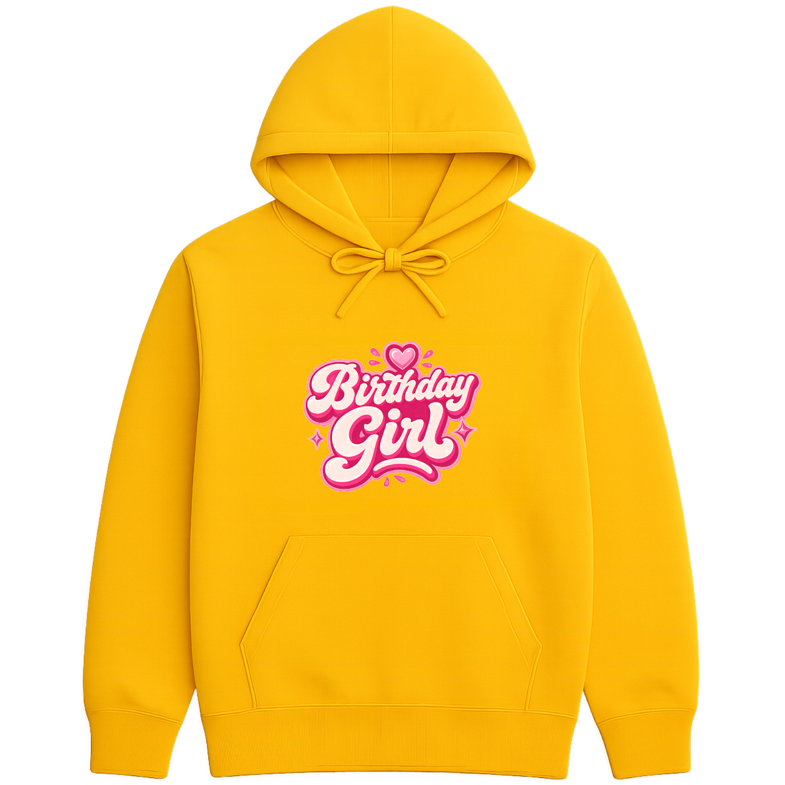 Birthday Girl Hoodie - Yellow mockup