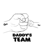 Daddy's team Sweatshirt alternate product view 2