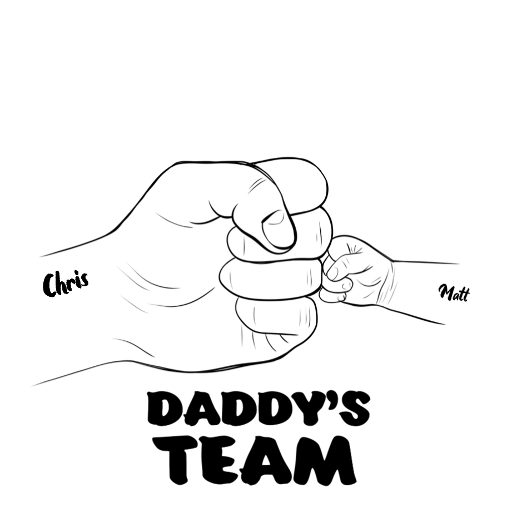 Daddy's team Sweatshirt alternate product view 2