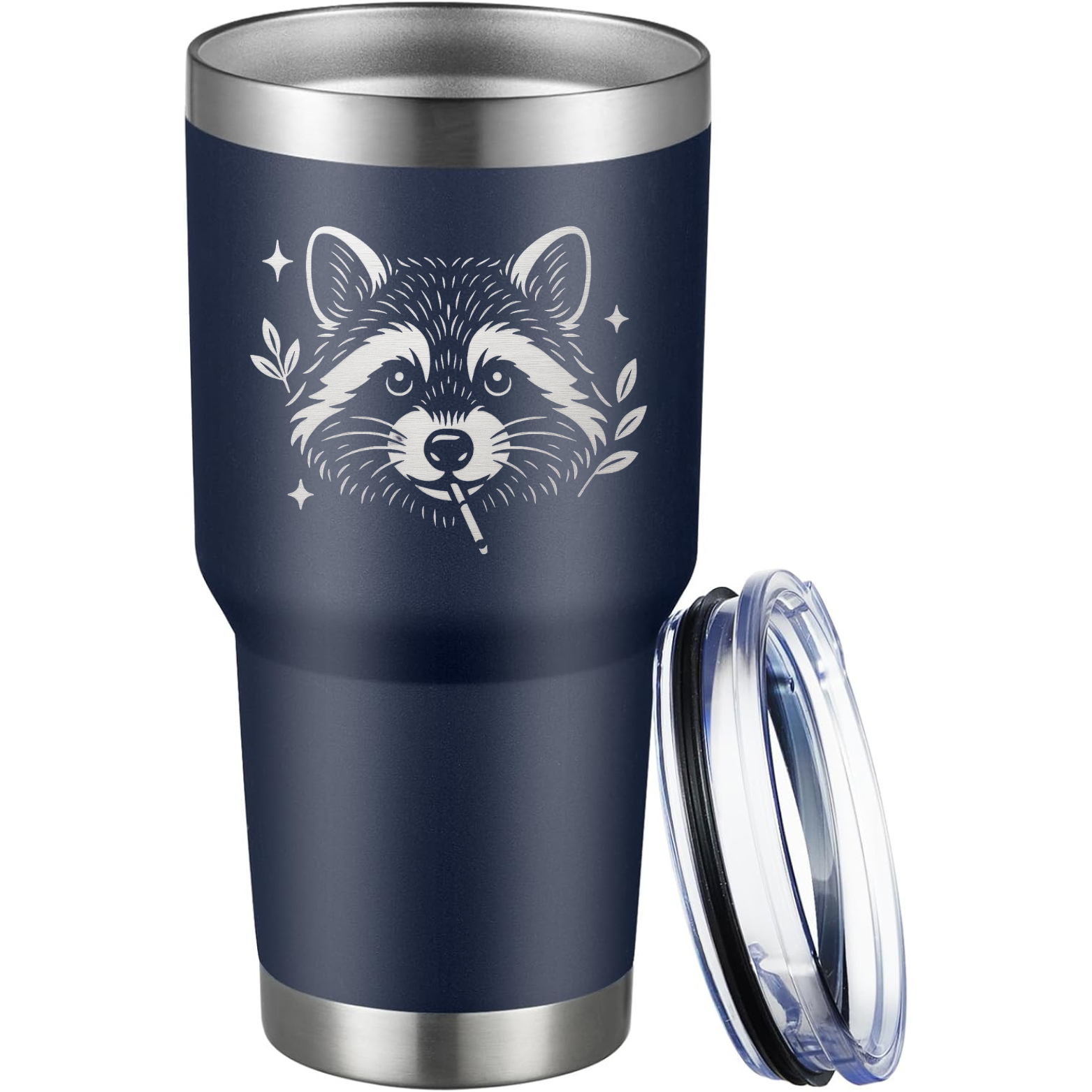 Cool Raccoon 30oz Tumbler - Navy
