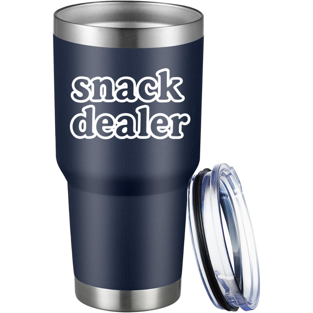 Mom Snack Dealer 30oz Tumbler hero product mockup
