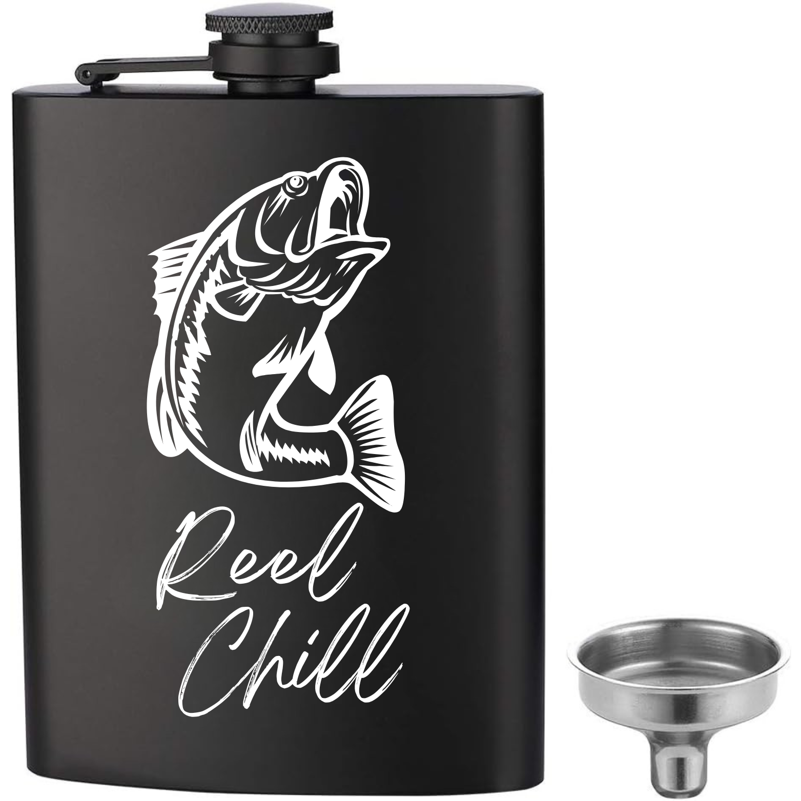 Reel Chill Flask - Black