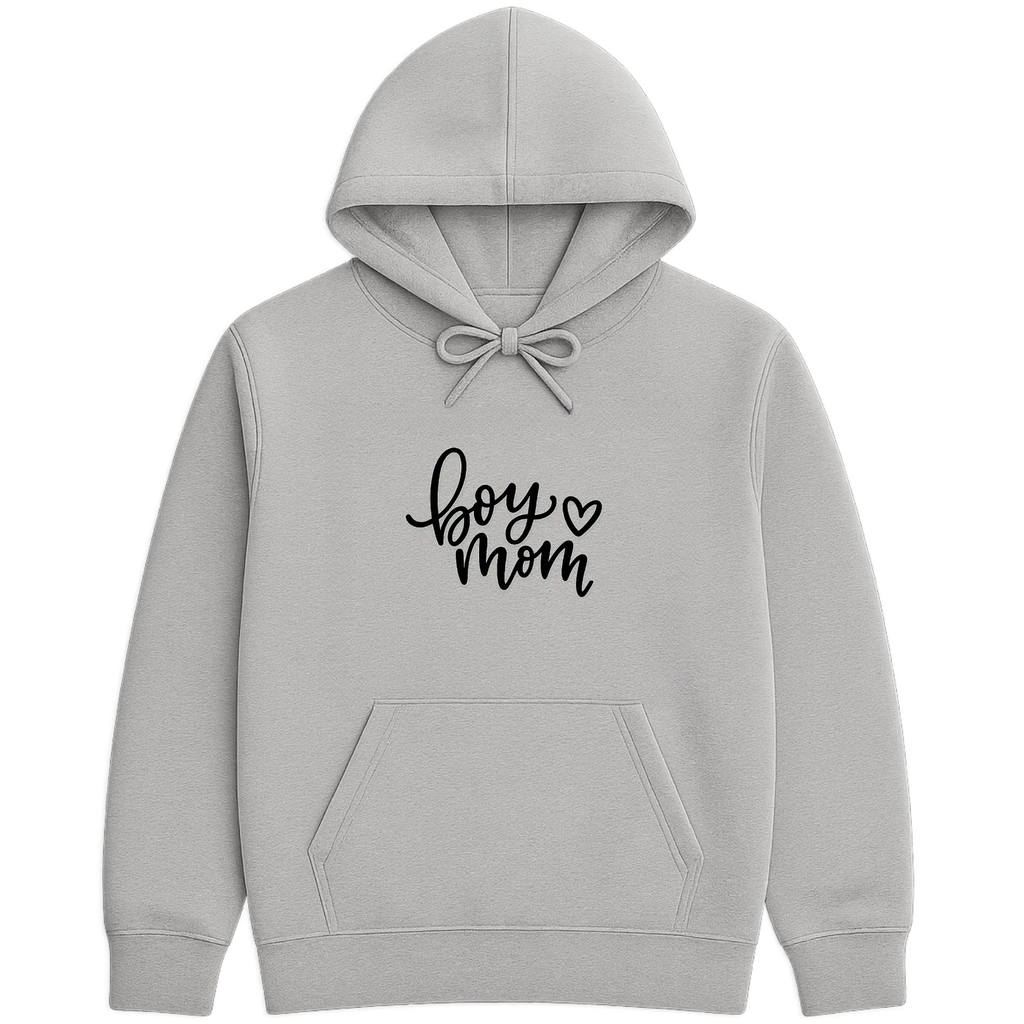 Boy Mom Hoodie - Sports Grey mockup