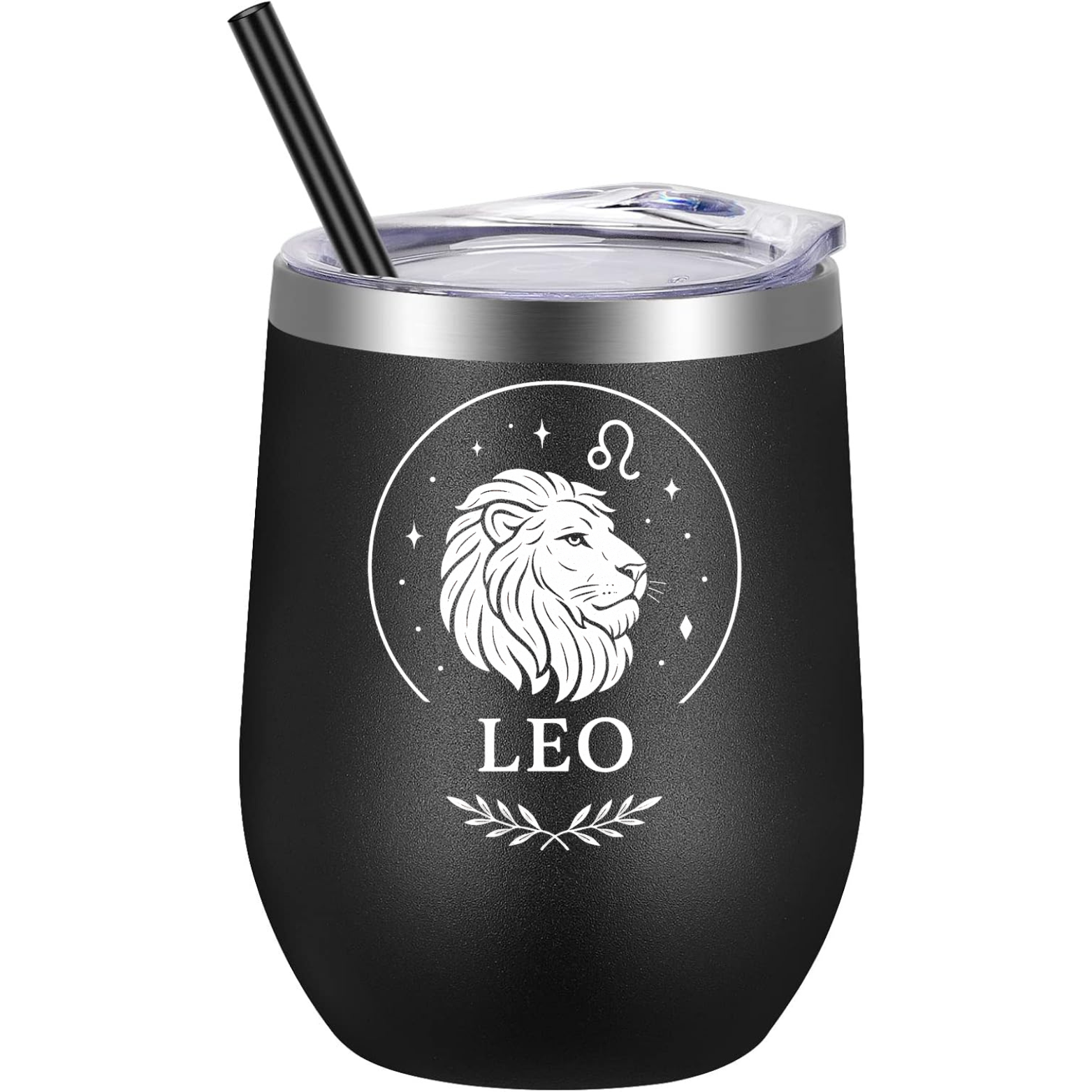 Leo Wine Tumbler - Black