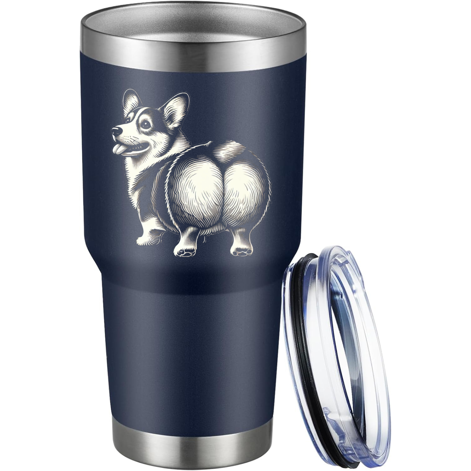 Corgi 30oz Tumbler - Navy
