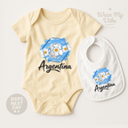 Argentina Football Baby Onesie hero mockup