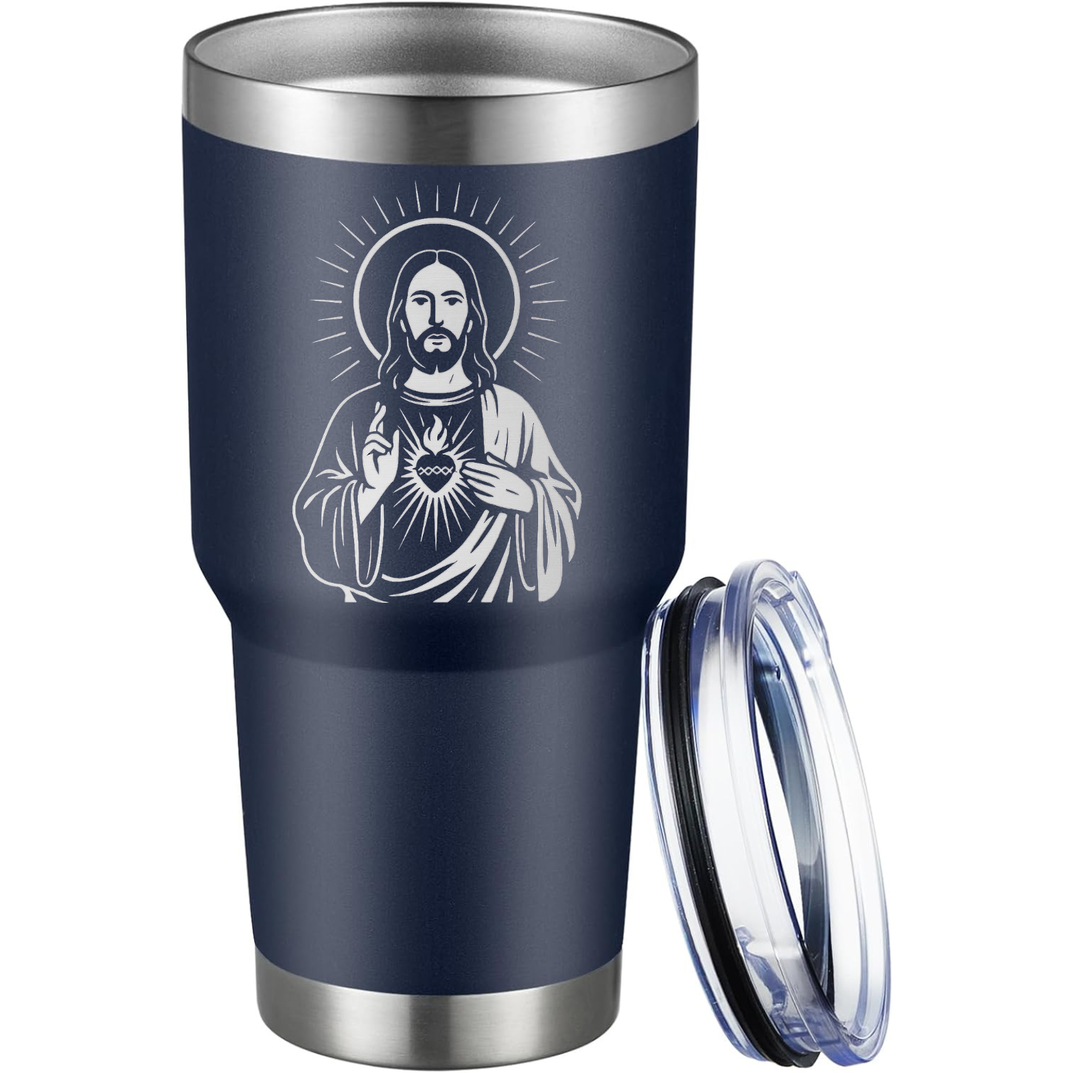 Jesus Christ 30oz Tumbler - Navy