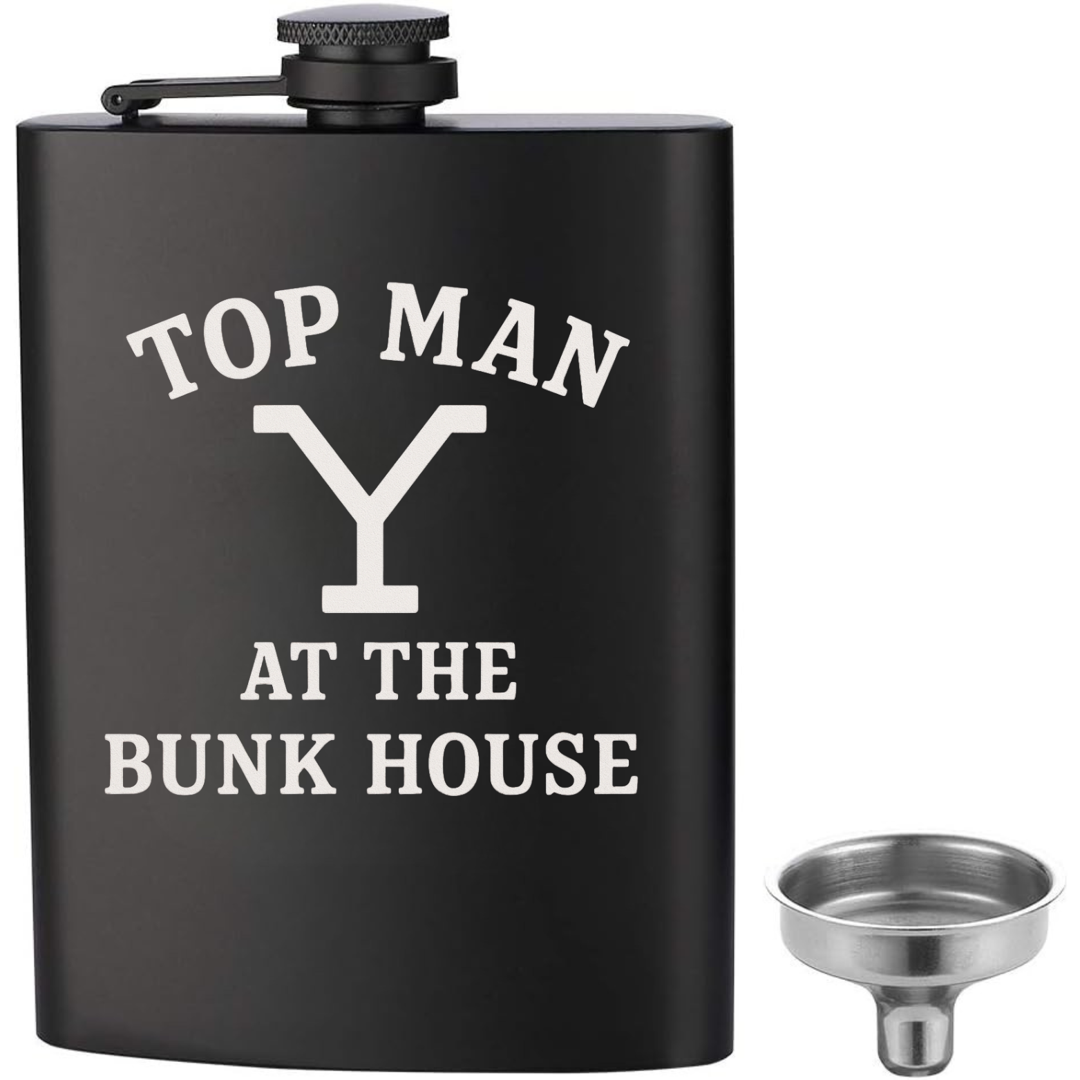 Top Man Bunkhouse Flask - Black