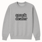Mom Snack Dealer Crewneck Sweatshirt hero product mockup