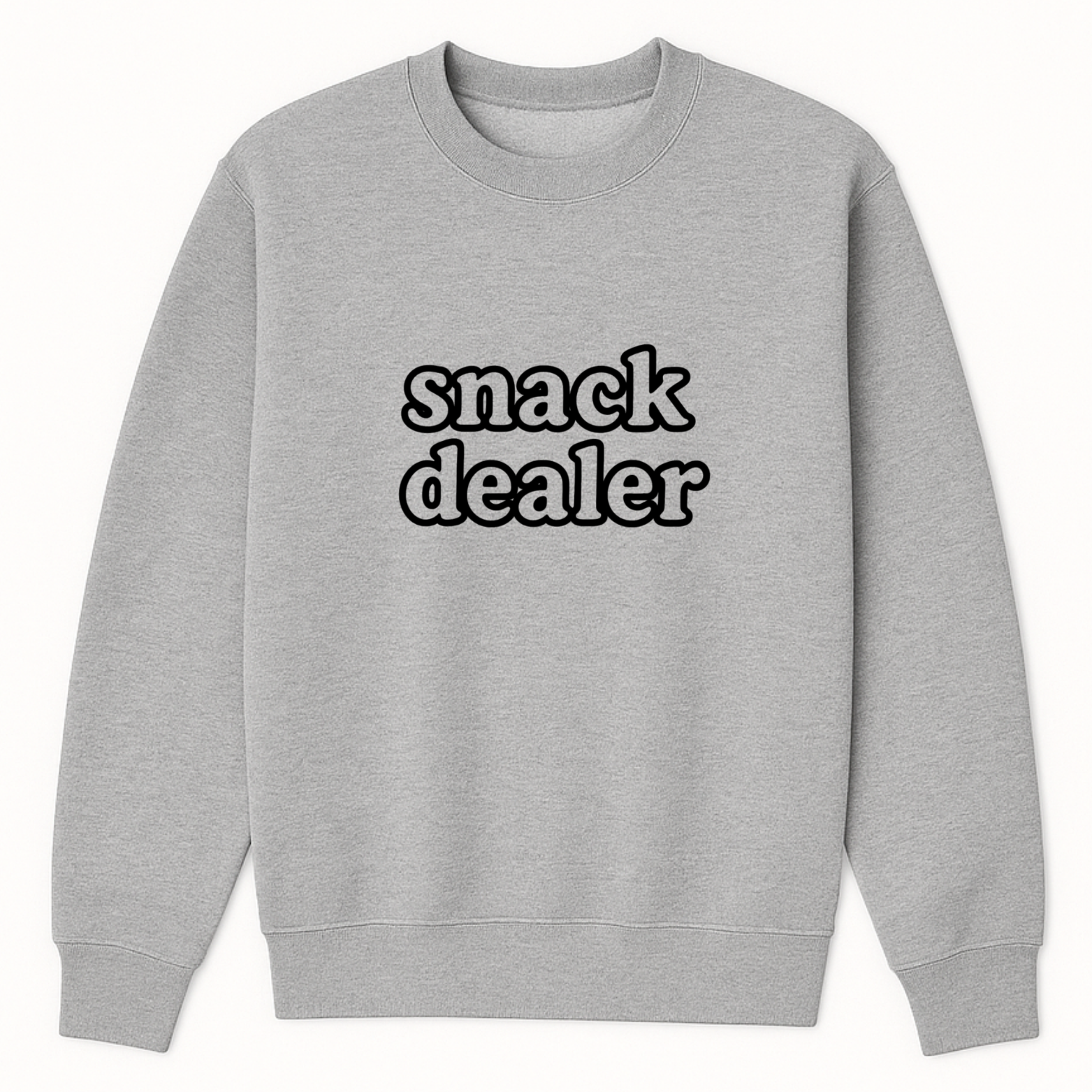 Mom Snack Dealer Crewneck Sweatshirt hero product mockup