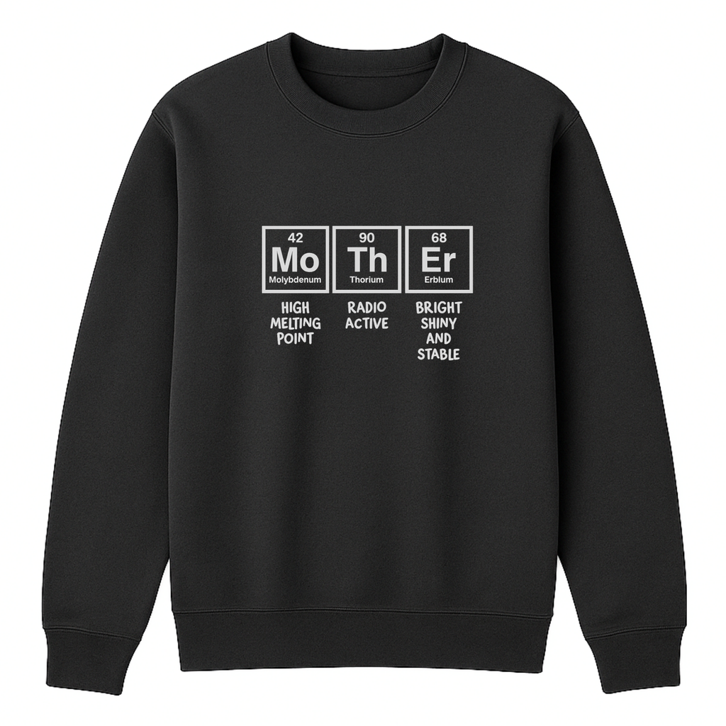 Mom Chemistry Crewneck Sweatshirt - Sports Grey mockup