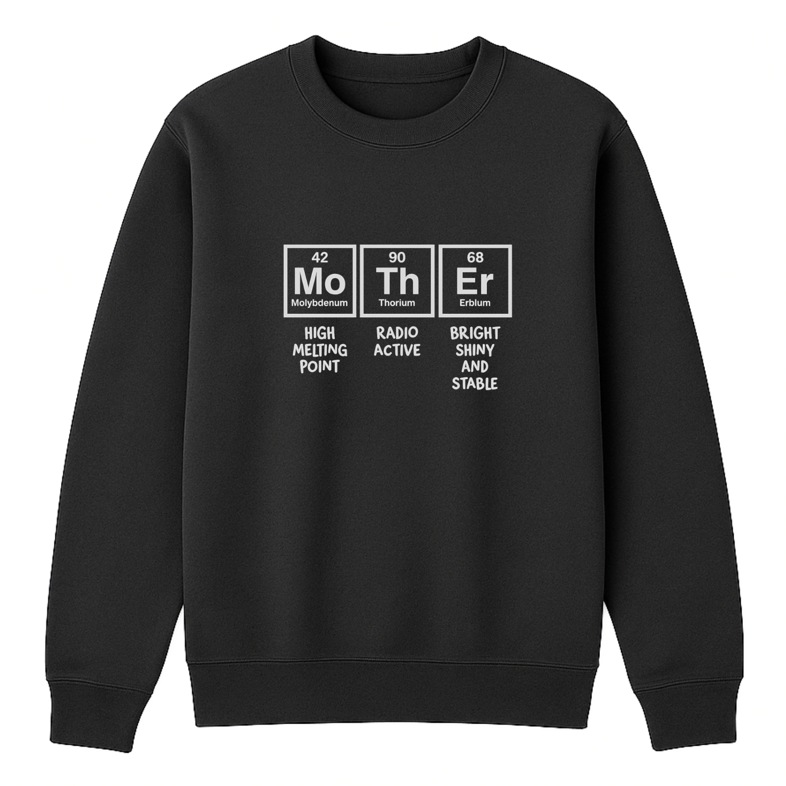 Mom Chemistry Crewneck Sweatshirt - Sports Grey mockup