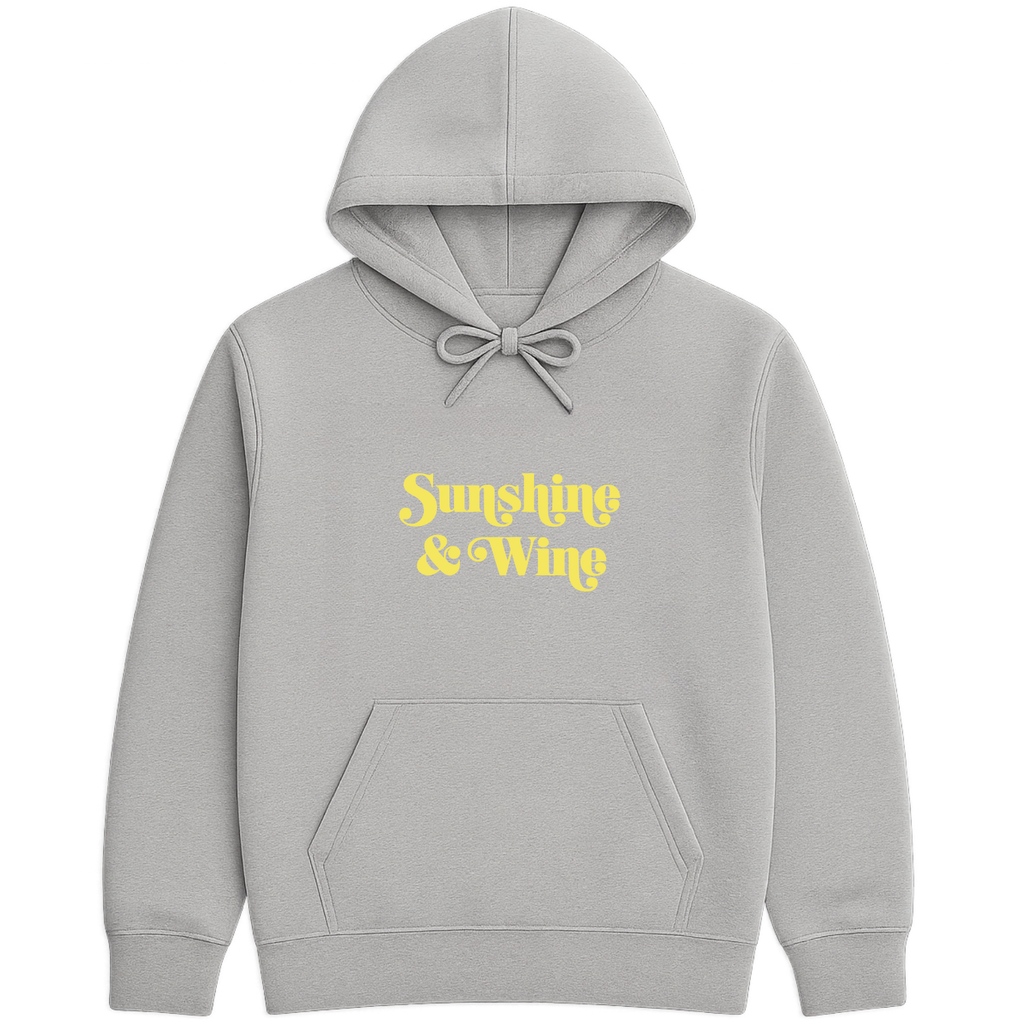 Sunshine & Wine Hoodie - Sports Grey mockup