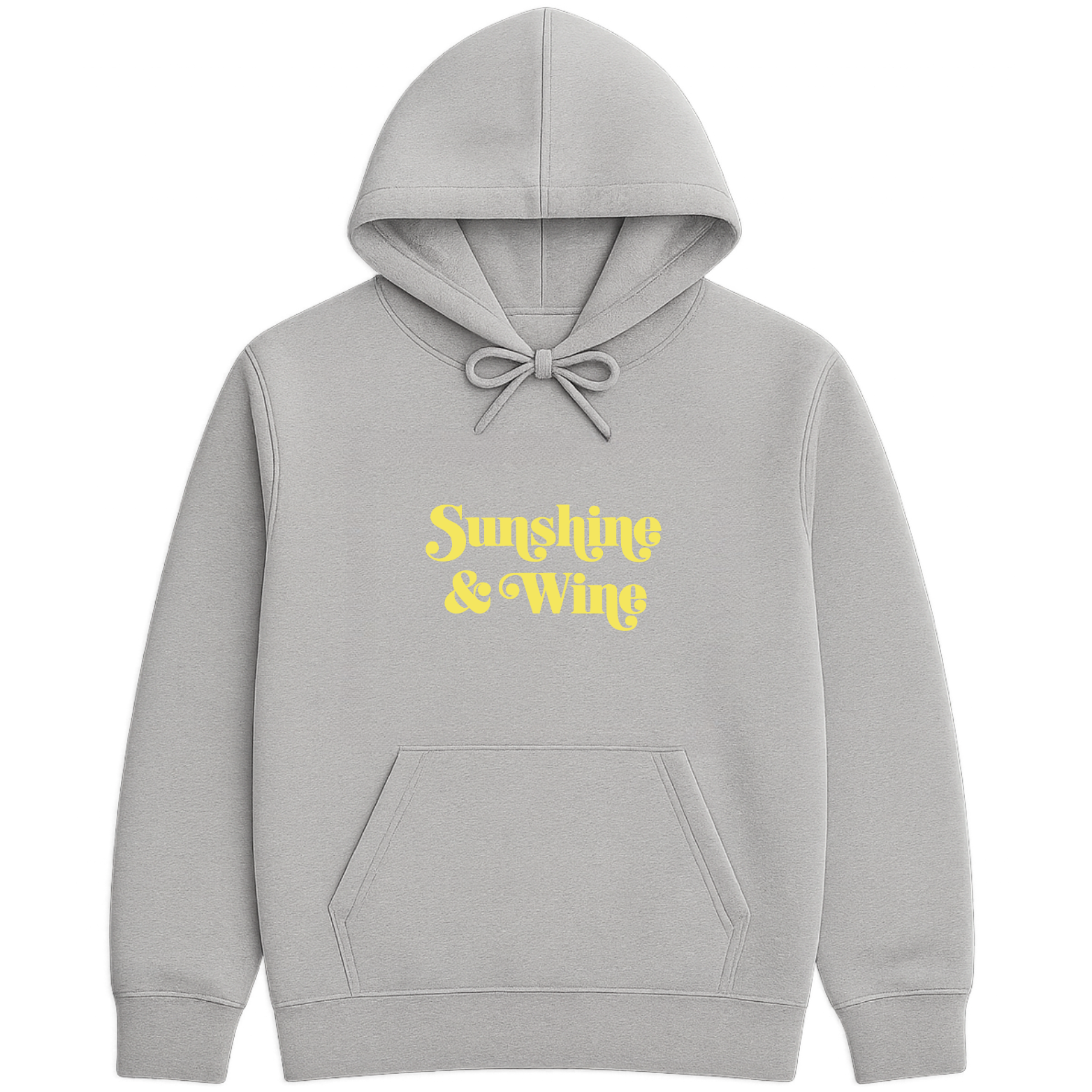 Sunshine & Wine Hoodie - Sports Grey mockup