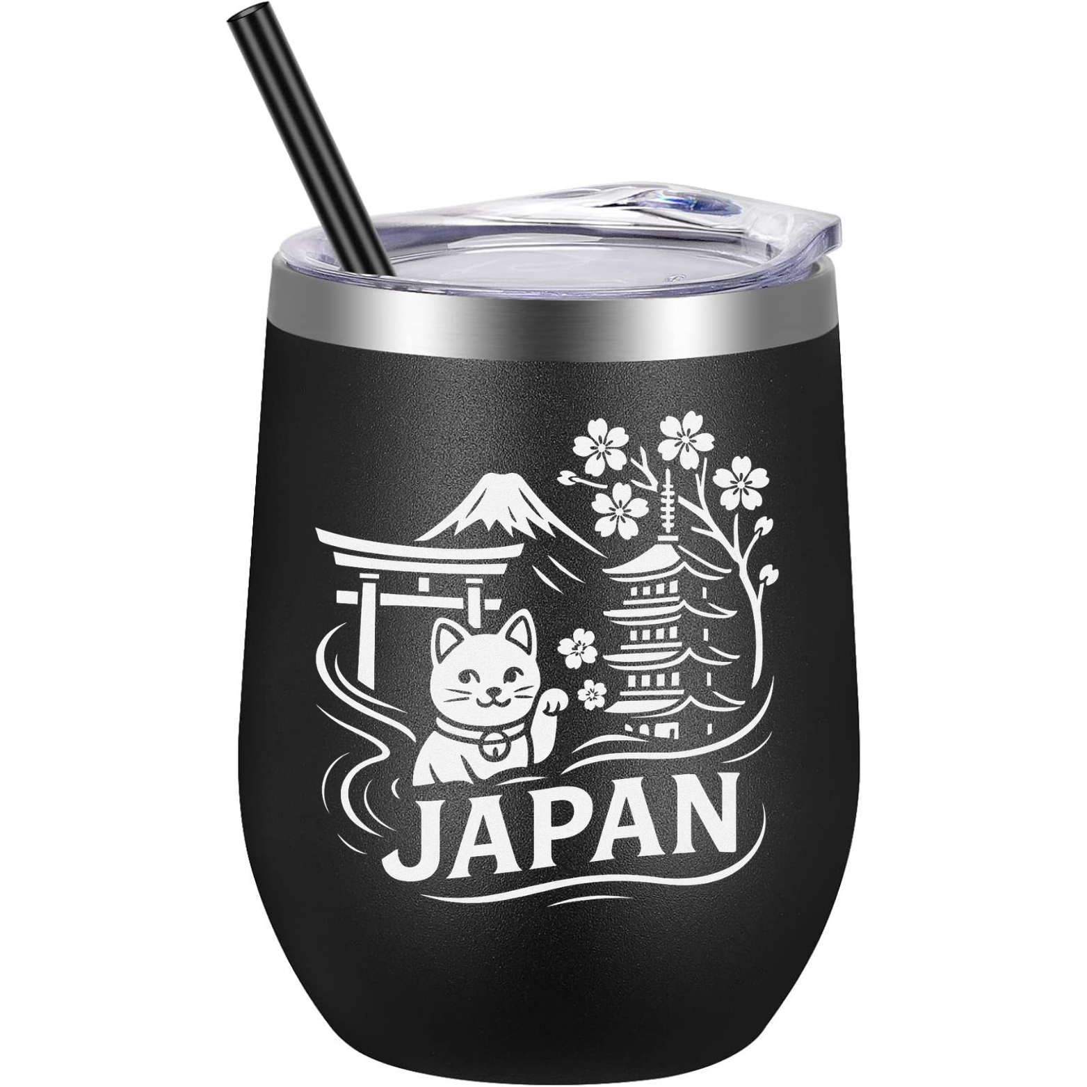 Japan Wine Tumbler - Black