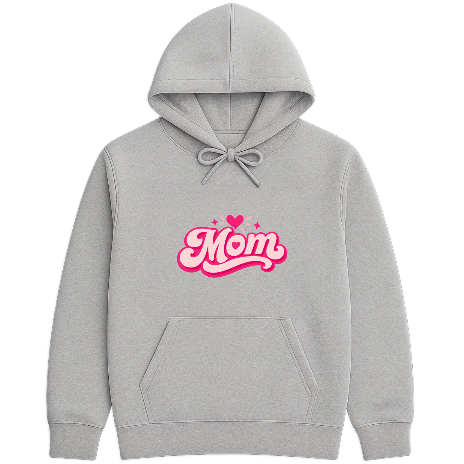Mom Heart Hoodie - Sports Grey mockup