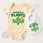 Powered By Plants Baby Onesie hero mockup