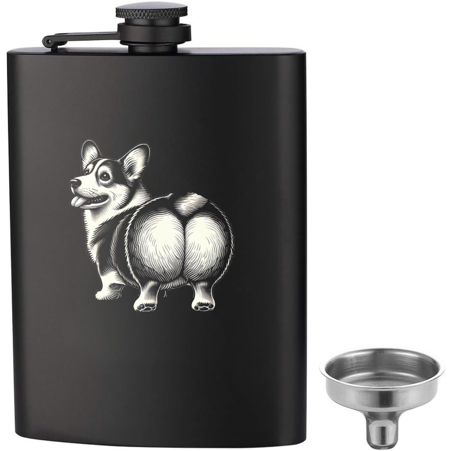Corgi Flask - Black