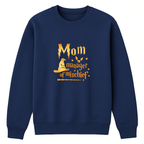 Mom Manager Of Mischief Crewneck Sweatshirt - Sports Grey mockup