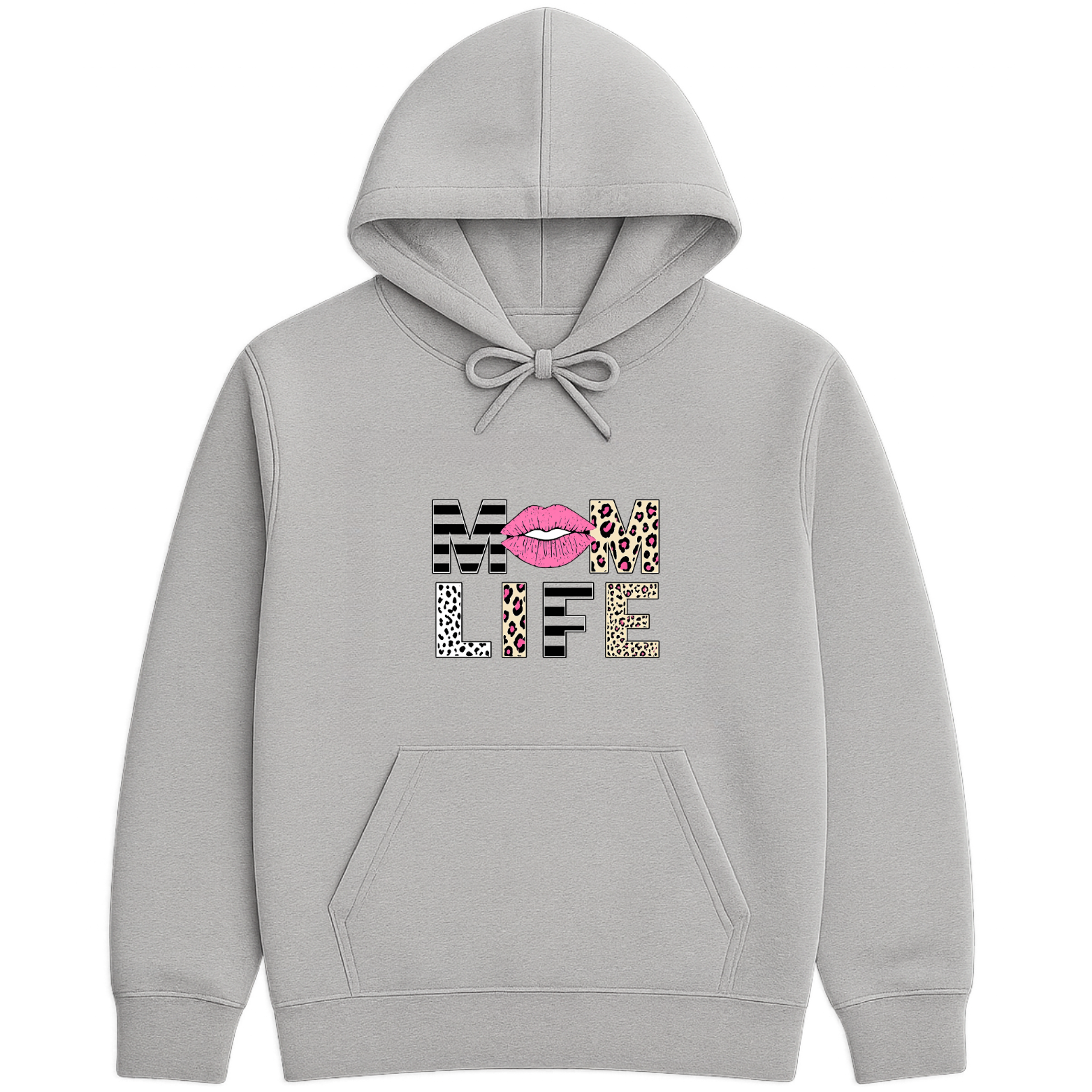 Mom Life Hoodie - Sports Grey mockup
