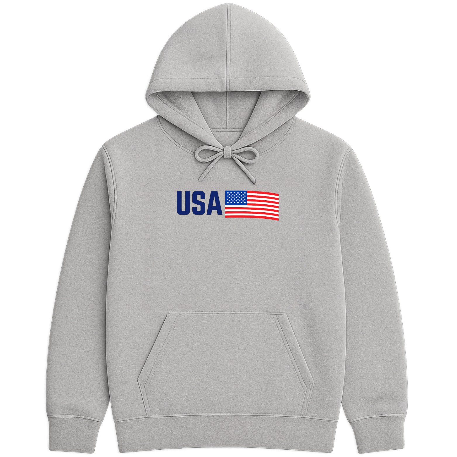 USA Hoodie - Sports Grey mockup