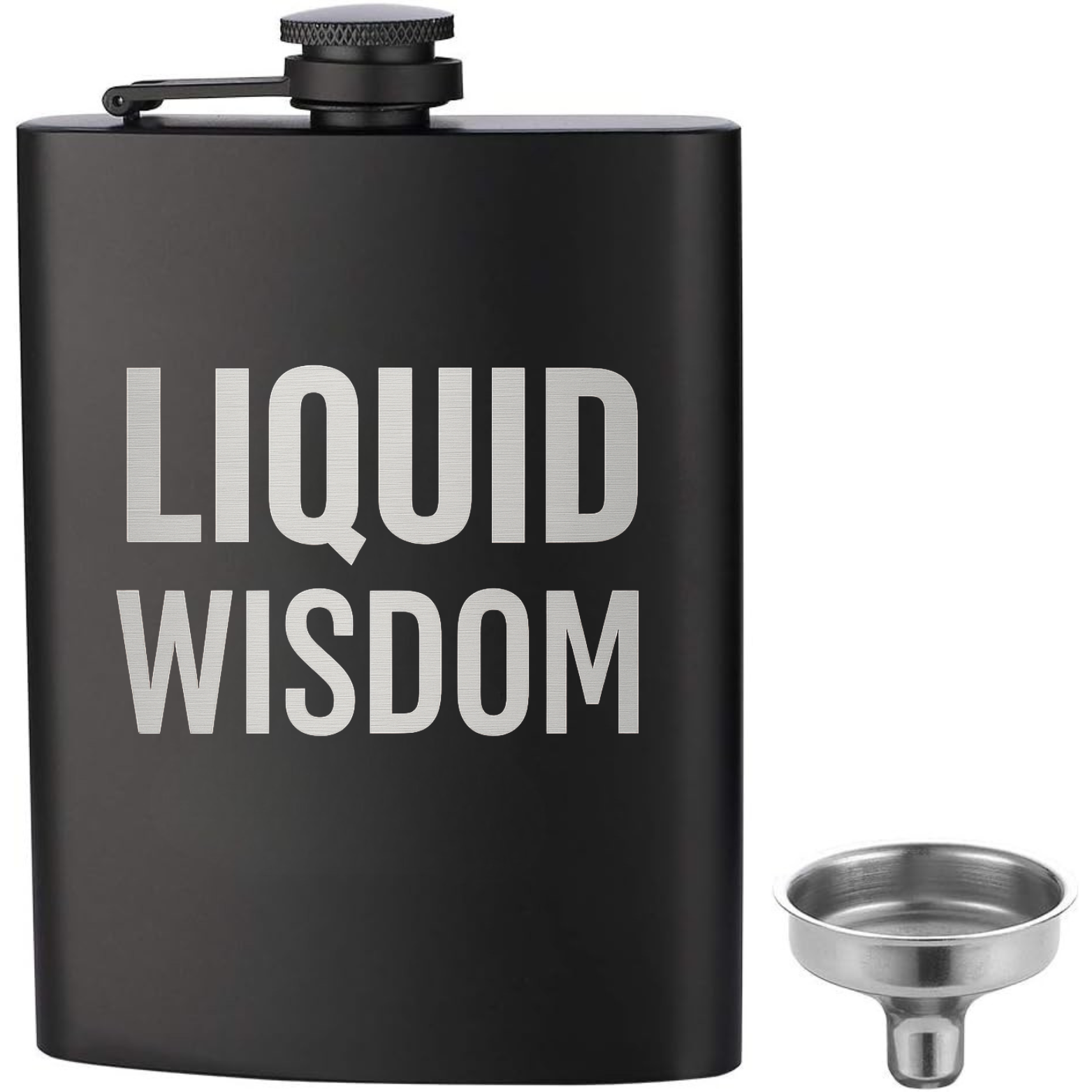 Liquid Wisdom Flask - Black