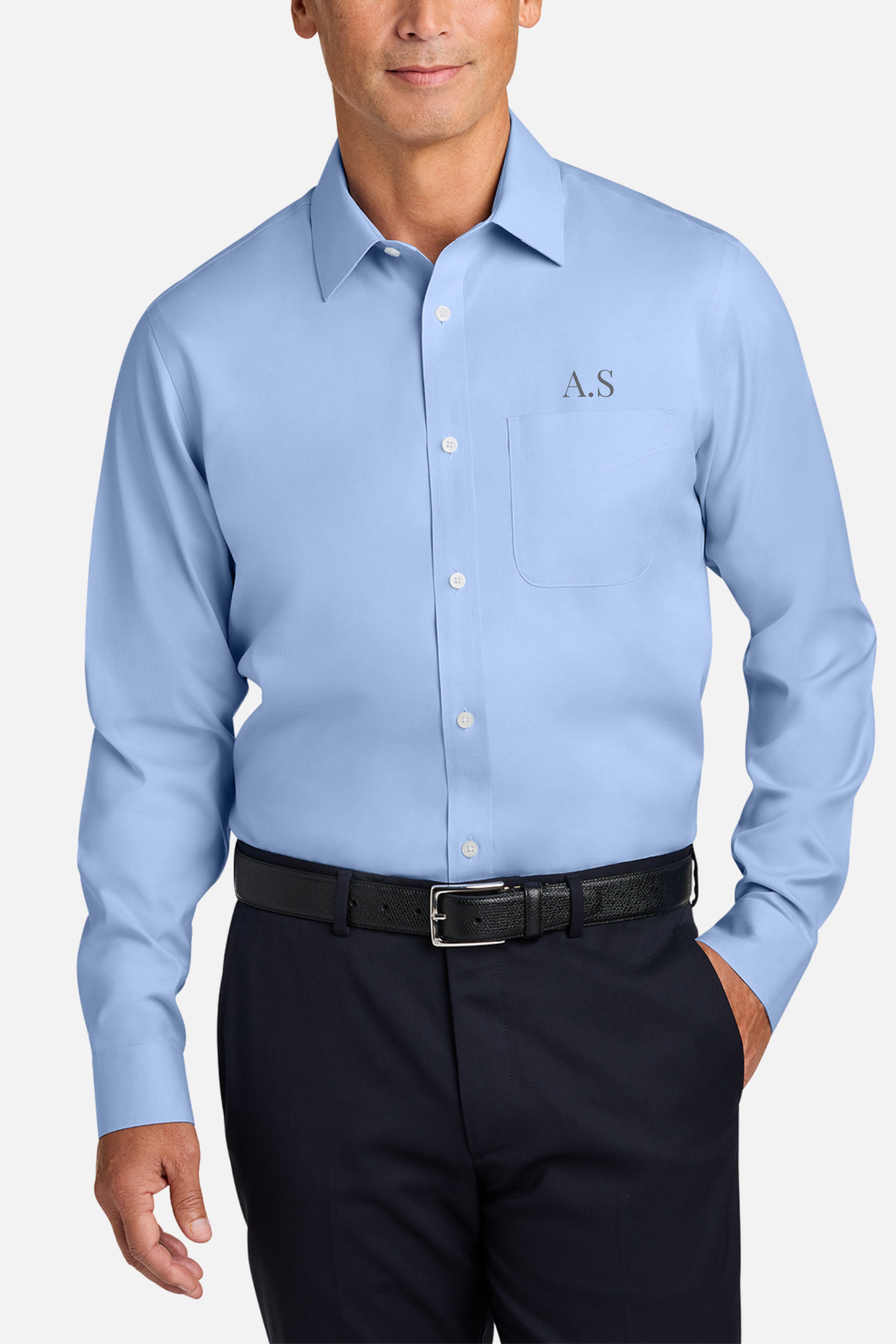 Initials Collar Shirt