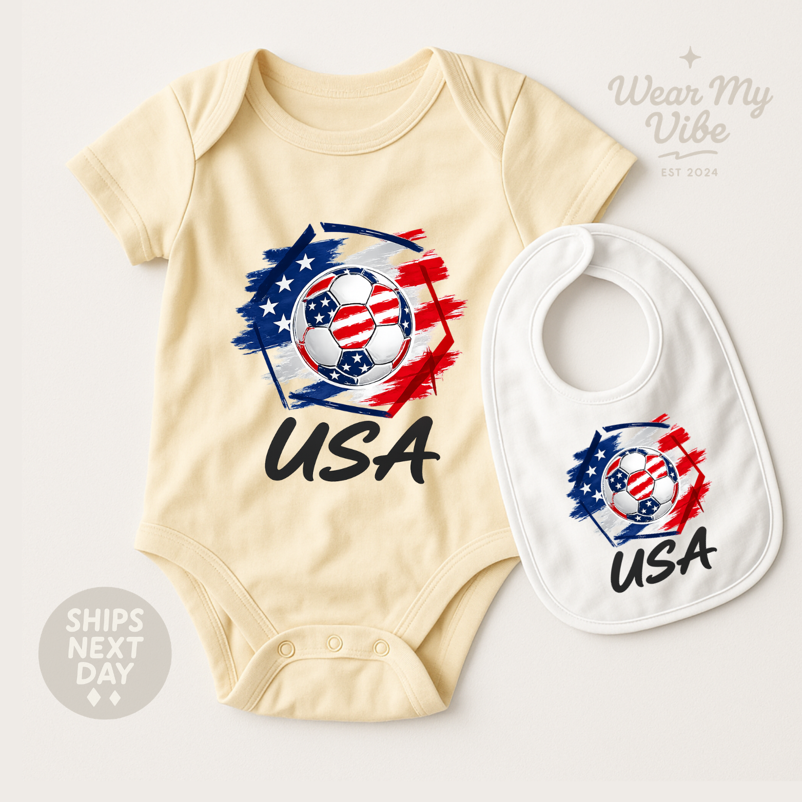 USA Football Baby Onesie hero mockup