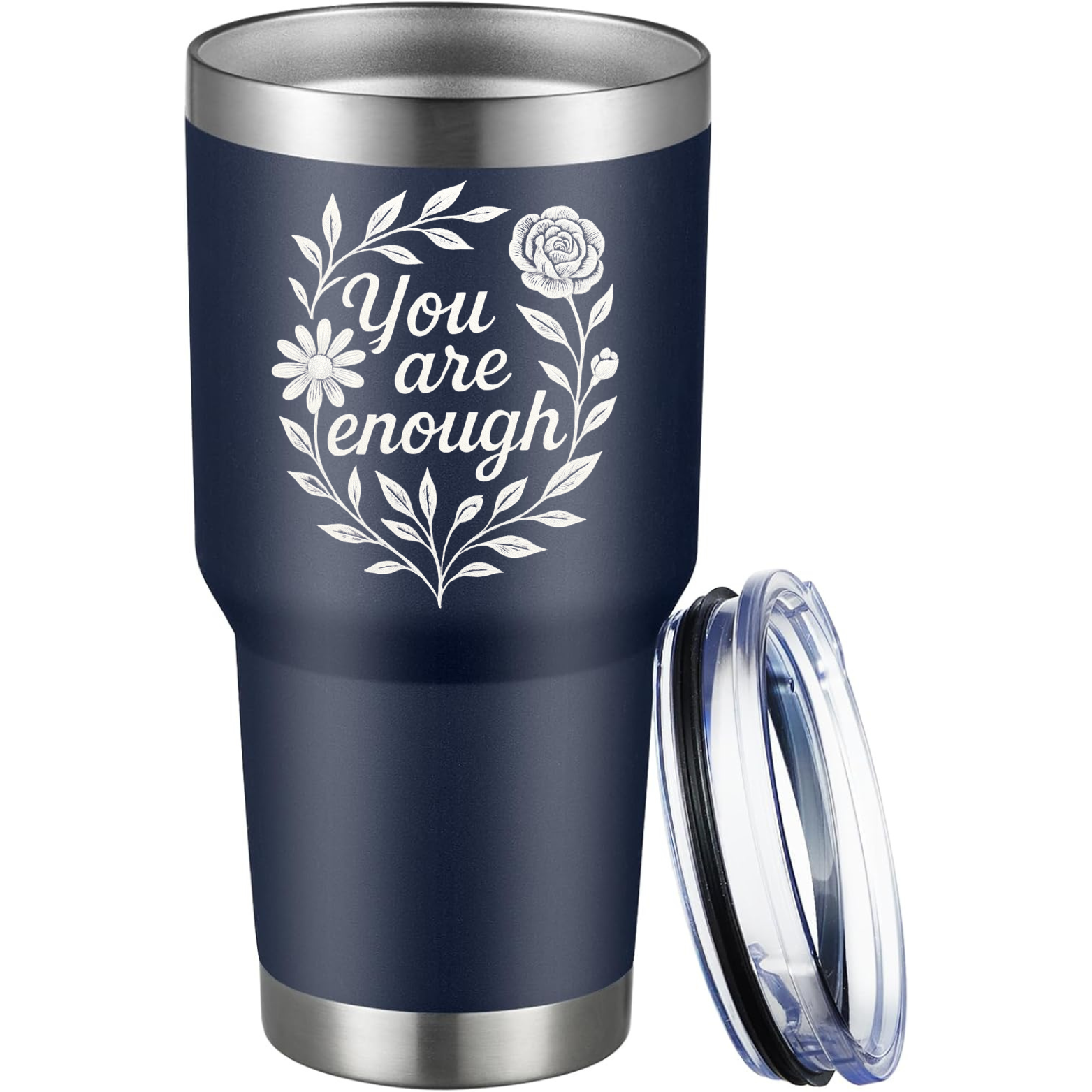 You Are Enough 30oz Tumbler - Navy