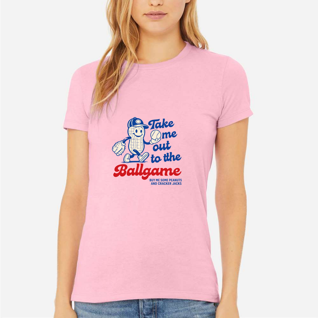 Take Me Out To The Ballgame Women's Ultra-Premium Triblend T-Shirt