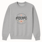 Mom The Heart Of Our Home Crewneck Sweatshirt - Sports Grey mockup