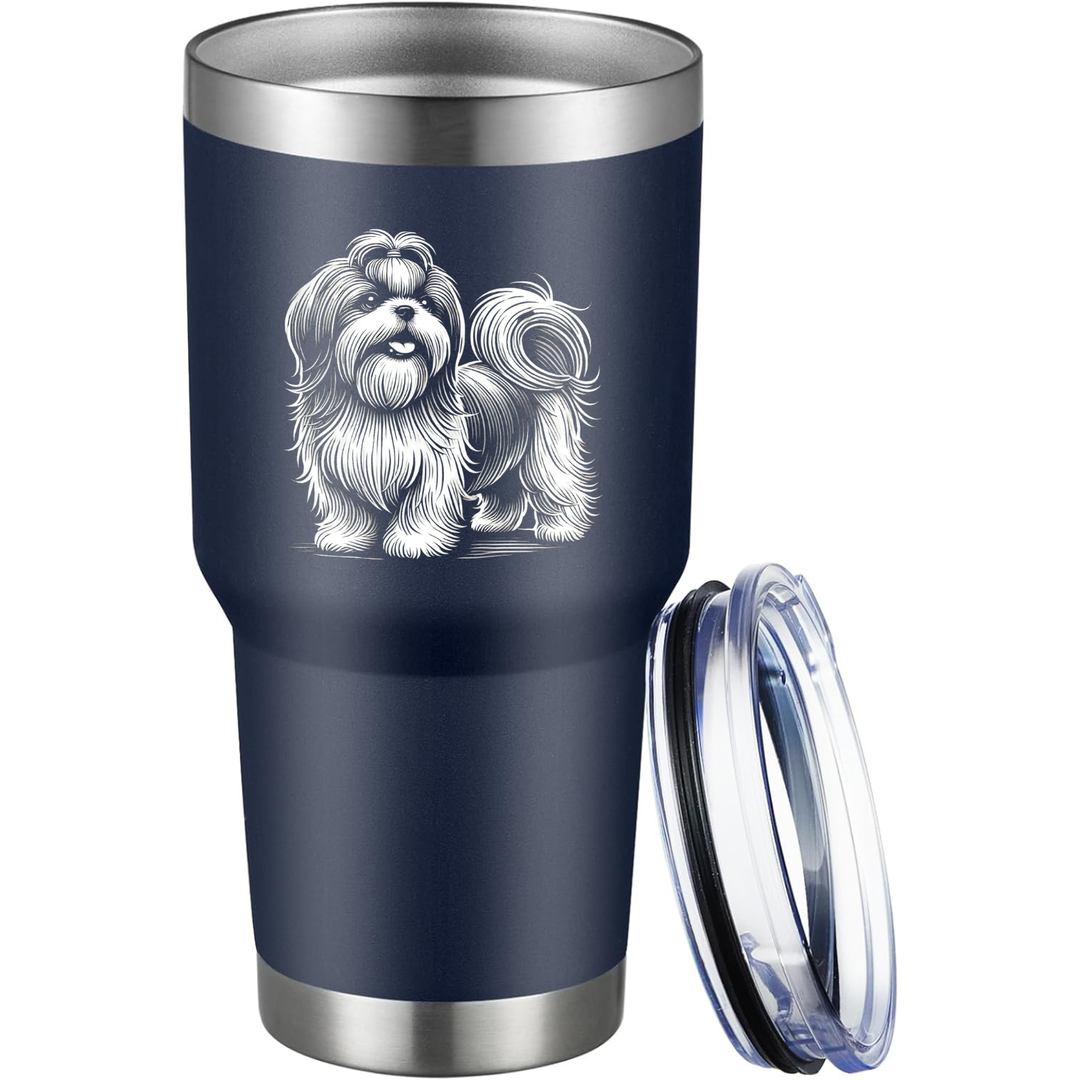 Shih Tzu 30oz Tumbler - Navy