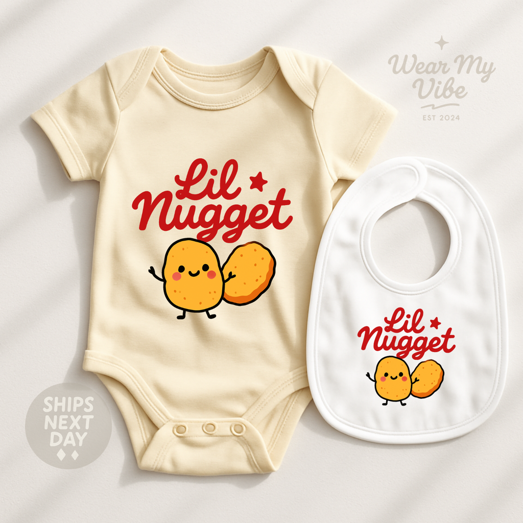Lil Nugget Baby Onesie hero mockup