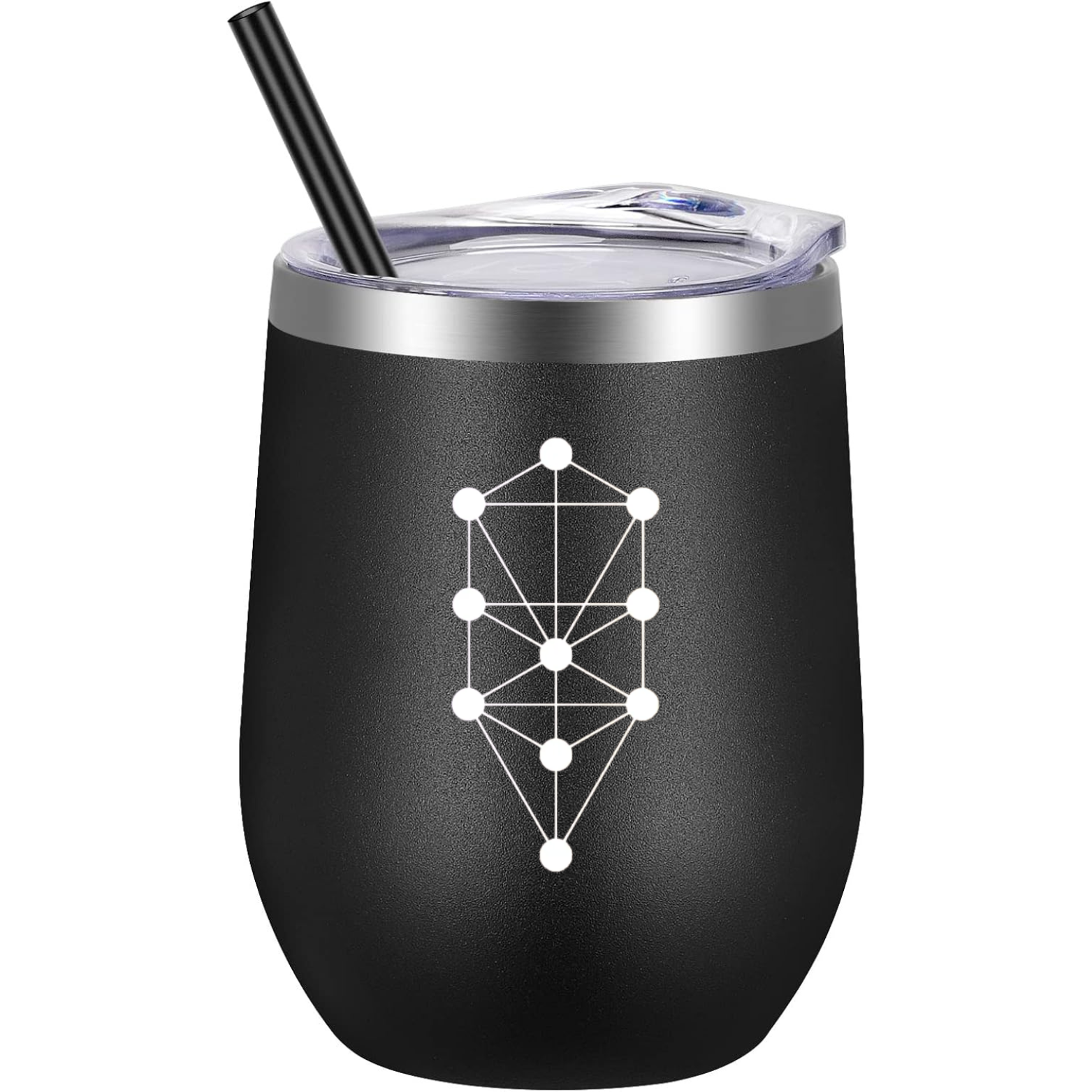 Sefirot Wine Tumbler - Black