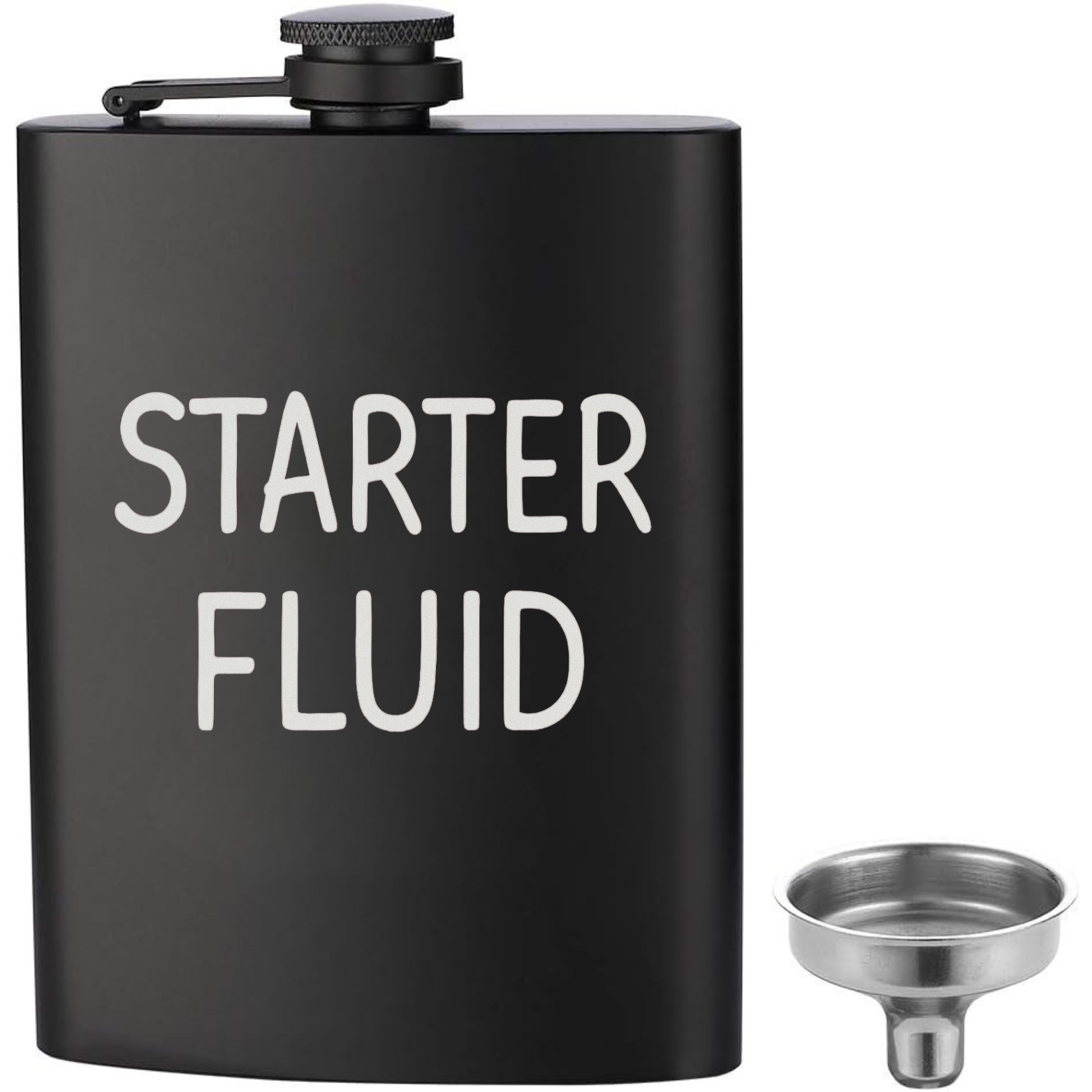 Starter Fluid Flask - Black