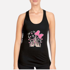 Magical Women's Racerback Tank - Black front mockup
