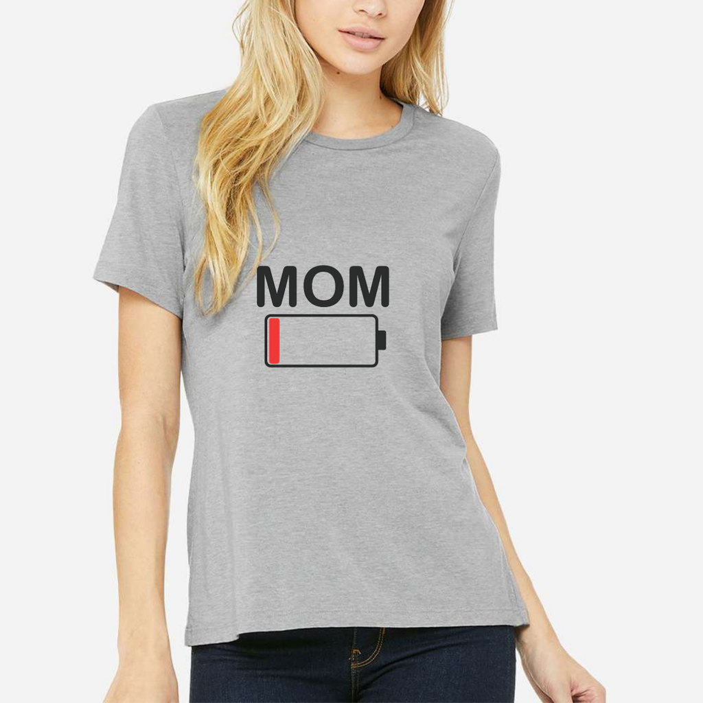 Mom Battery Low Women's Premium Ultra-Premium T-Shirt hero product mockup